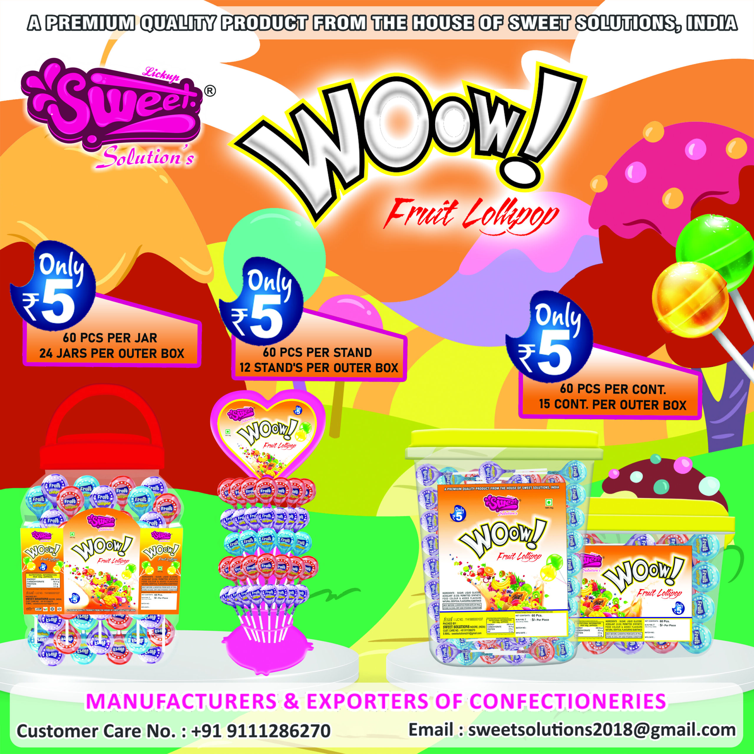 Woow Lollipops Jar Pack