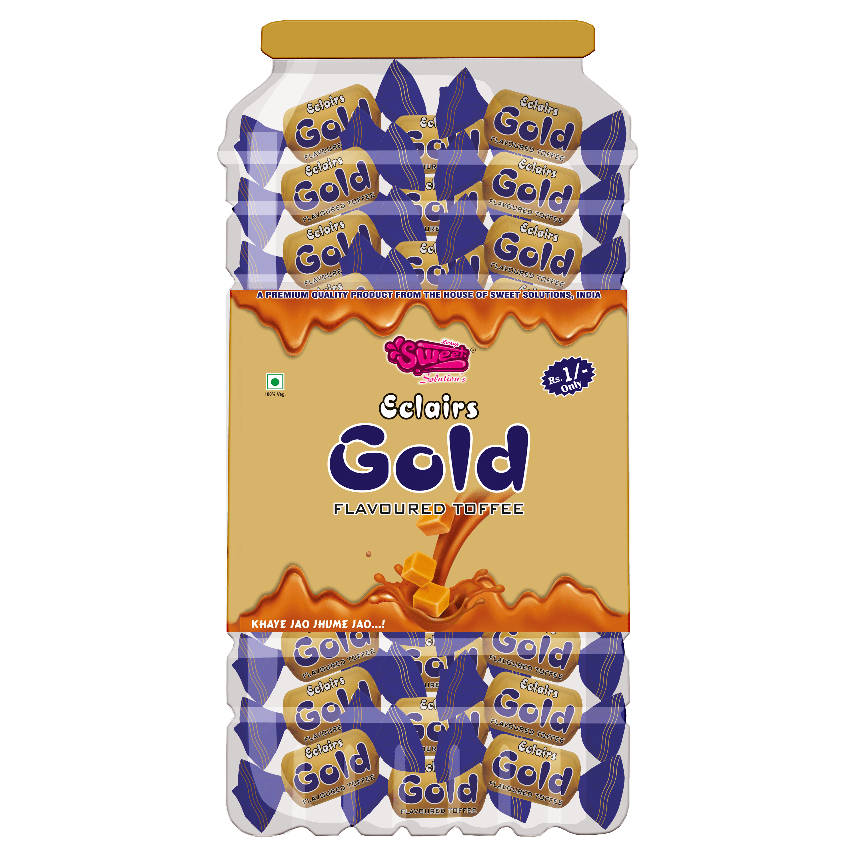 Eclairs Gold Toffee 3